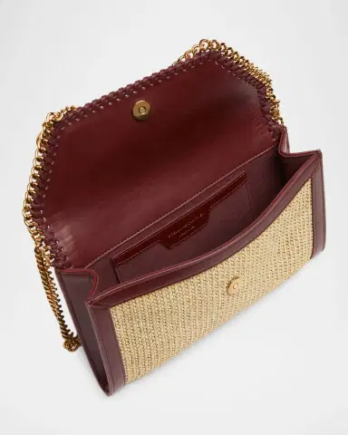 Stella McCartney High Summer Falabella Raffia Wallet Crossbody Bag | Thumbnail 3 Stella McCartney High Summer Falabella Raffia Wallet Crossbody Bag | Thumbnail 3