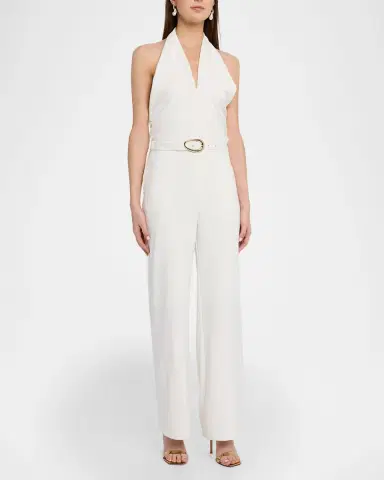 Generation Love Hallie Lightweight Halter Jumpsuit | Thumbnail 4 Generation Love Hallie Lightweight Halter Jumpsuit | Thumbnail 4