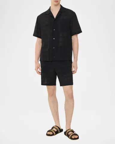 Burberry en 's Hector Sheer Cotton Check Pull-On Shorts | Thumbnail 2 Burberry en 's Hector Sheer Cotton Check Pull-On Shorts | Thumbnail 2