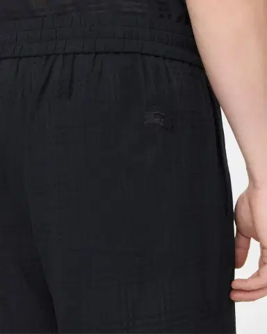 Burberry en 's Hector Sheer Cotton Check Pull-On Shorts | Thumbnail 3 Burberry en 's Hector Sheer Cotton Check Pull-On Shorts | Thumbnail 3