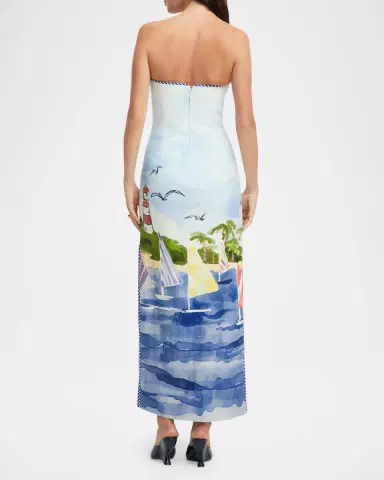 LEO LIN Ava Strapless Bustier Maxi Dress | Thumbnail 3 LEO LIN Ava Strapless Bustier Maxi Dress | Thumbnail 3