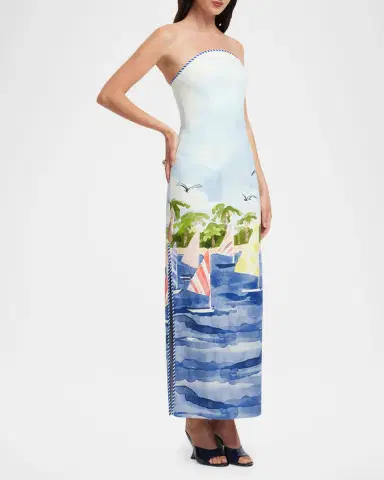 LEO LIN Ava Strapless Bustier Maxi Dress | Thumbnail 7 LEO LIN Ava Strapless Bustier Maxi Dress | Thumbnail 7