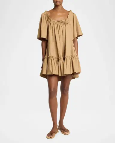 Saint Laurent Maine Raffia and Leather Thong Sandals | Thumbnail 3 Saint Laurent Maine Raffia and Leather Thong Sandals | Thumbnail 3