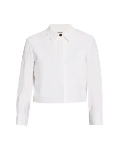 Theory Cropped Linen-Blend Shirt Jacket | Thumbnail 1 Theory Cropped Linen-Blend Shirt Jacket | Thumbnail 1