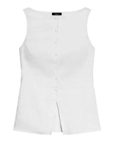 Theory Boat-Neck Sleeveless Cutaway Top | Thumbnail 1 Theory Boat-Neck Sleeveless Cutaway Top | Thumbnail 1