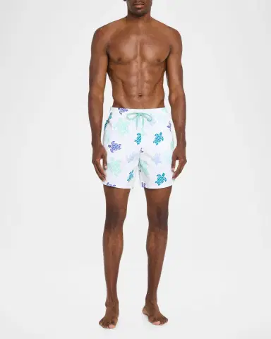 Vilebrequin Men's Tortues Multicolor Nylon Swim Trunks | Thumbnail 2 Vilebrequin Men's Tortues Multicolor Nylon Swim Trunks | Thumbnail 2