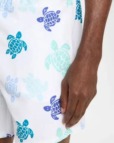 Vilebrequin Men's Tortues Multicolor Nylon Swim Trunks | Thumbnail 4 Vilebrequin Men's Tortues Multicolor Nylon Swim Trunks | Thumbnail 4