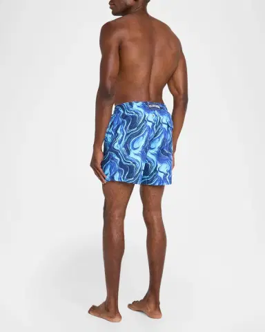 Vilebrequin Men's Marbled Nylon Swim Trunks | Thumbnail 3 Vilebrequin Men's Marbled Nylon Swim Trunks | Thumbnail 3