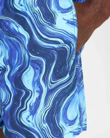 Vilebrequin Men's Marbled Nylon Swim Trunks | Thumbnail 4 Vilebrequin Men's Marbled Nylon Swim Trunks | Thumbnail 4