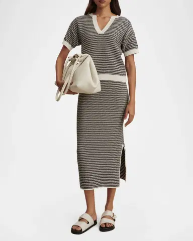 Varley Dora Chevron Knit Top | Thumbnail 2 Varley Dora Chevron Knit Top | Thumbnail 2