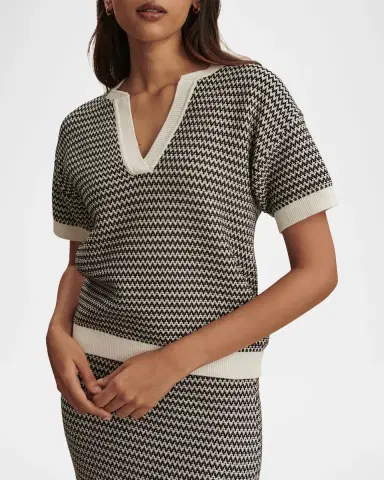 Varley Dora Chevron Knit Top | Thumbnail 4 Varley Dora Chevron Knit Top | Thumbnail 4