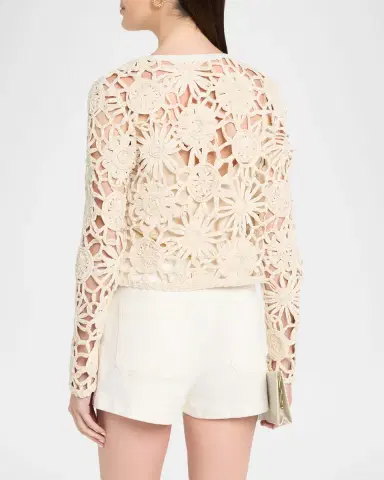 Ramy Brook Adelynn Openwork Floral Jacket | Thumbnail 2 Ramy Brook Adelynn Openwork Floral Jacket | Thumbnail 2
