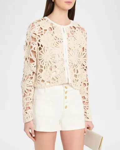 Ramy Brook Adelynn Openwork Floral Jacket | Thumbnail 3 Ramy Brook Adelynn Openwork Floral Jacket | Thumbnail 3