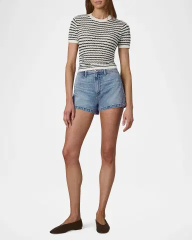 Joe 's Jeans The Crochet Baby Tee | Thumbnail 2 Joe 's Jeans The Crochet Baby Tee | Thumbnail 2