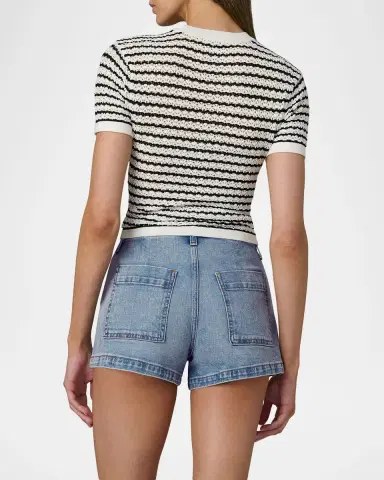 Joe 's Jeans The Crochet Baby Tee | Thumbnail 3 Joe 's Jeans The Crochet Baby Tee | Thumbnail 3