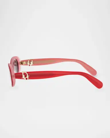 DIOR DiorOblique B1I Acetate Butterfly Sunglasses | Thumbnail 3 DIOR DiorOblique B1I Acetate Butterfly Sunglasses | Thumbnail 3