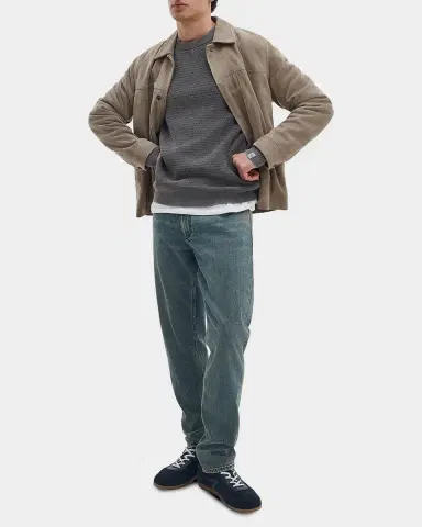 Rag & Bone Men 's Caden Texture-Knit Crewneck Sweater | Thumbnail 2 Rag & Bone Men 's Caden Texture-Knit Crewneck Sweater | Thumbnail 2