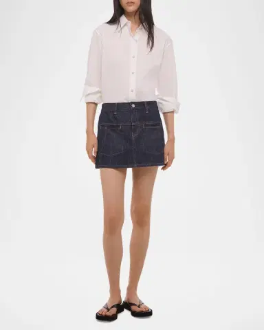 Helmut Lang Denim Mini Skirt | Thumbnail 2 Helmut Lang Denim Mini Skirt | Thumbnail 2