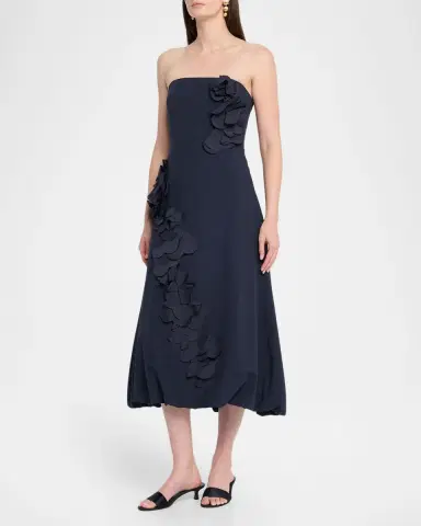 Ramy Brook Zaria Floral Bubble-Hem Midi Dress | Thumbnail 3 Ramy Brook Zaria Floral Bubble-Hem Midi Dress | Thumbnail 3