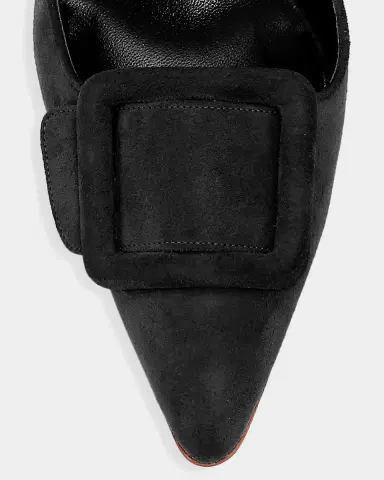 Manolo Blahnik 70mm Maysale Suede Mules | Thumbnail 2 Manolo Blahnik 70mm Maysale Suede Mules | Thumbnail 2