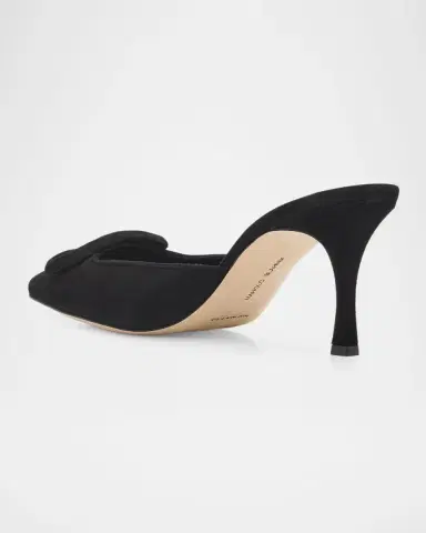 Manolo Blahnik 70mm Maysale Suede Mules | Thumbnail 7 Manolo Blahnik 70mm Maysale Suede Mules | Thumbnail 7