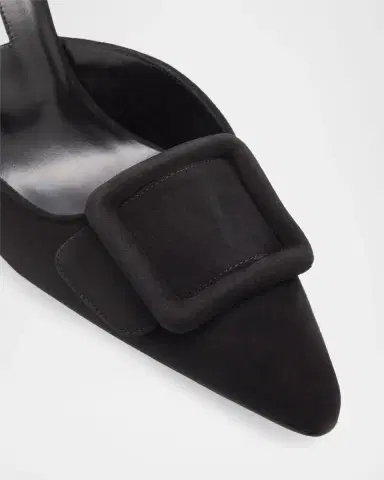 Manolo Blahnik 70mm Maysale Suede Mules | Thumbnail 8 Manolo Blahnik 70mm Maysale Suede Mules | Thumbnail 8