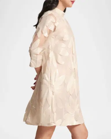 Frances Valentine Diplomat Floral Sequin Mock-Neck Mini Dress | Thumbnail 4 Frances Valentine Diplomat Floral Sequin Mock-Neck Mini Dress | Thumbnail 4
