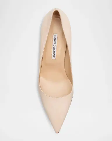 Manolo Blahnik 90mm BB Suede Pointed-Toe Pumps | Thumbnail 6 Manolo Blahnik 90mm BB Suede Pointed-Toe Pumps | Thumbnail 6