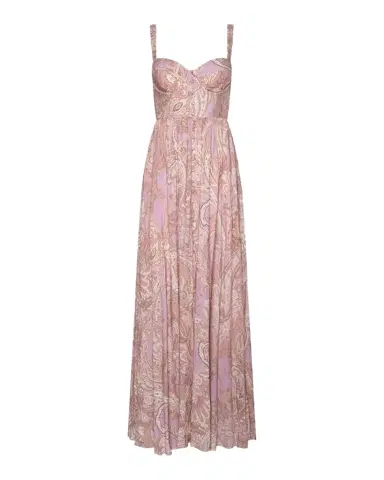 L'Agence Rosette Paisley-Print Sweetheart Maxi Dress | Thumbnail 1 L'Agence Rosette Paisley-Print Sweetheart Maxi Dress | Thumbnail 1