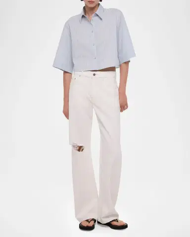 Helmut Lang Cropped Trench Shirt | Thumbnail 2 Helmut Lang Cropped Trench Shirt | Thumbnail 2