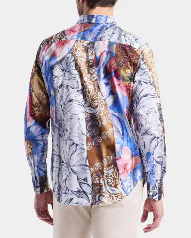 Robert Graham Men's Mendiburu Multi-Print Cotton Sport Shirt | Thumbnail 3 Robert Graham Men's Mendiburu Multi-Print Cotton Sport Shirt | Thumbnail 3