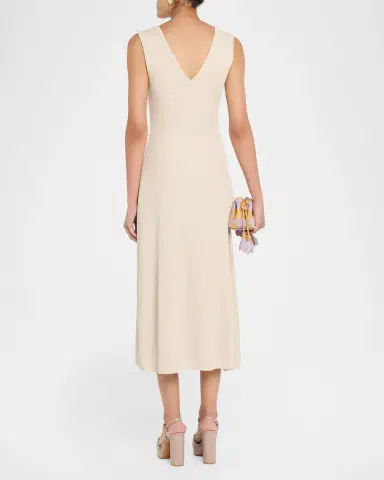 Ramy Brook Greta V-Neck Midi Dress | Thumbnail 3 Ramy Brook Greta V-Neck Midi Dress | Thumbnail 3