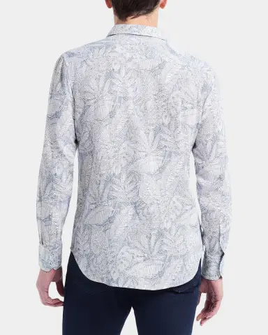 Robert Graham Men's Winesap Foliage Linework Sport Shirt | Thumbnail 3 Robert Graham Men's Winesap Foliage Linework Sport Shirt | Thumbnail 3