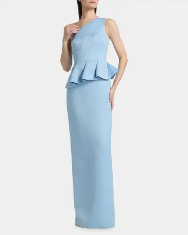 Theia Zenobia Strapless Peplum Duchess Satin Gown | Thumbnail 2 Theia Zenobia Strapless Peplum Duchess Satin Gown | Thumbnail 2