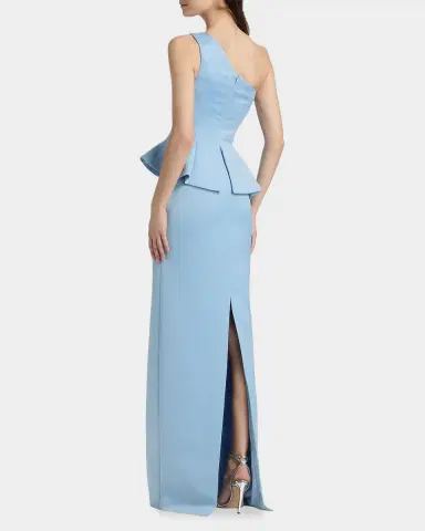 Theia Zenobia Strapless Peplum Duchess Satin Gown | Thumbnail 3 Theia Zenobia Strapless Peplum Duchess Satin Gown | Thumbnail 3