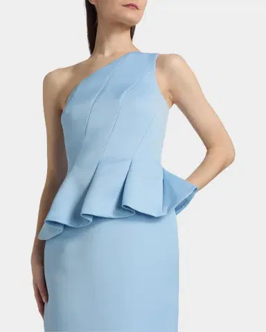 Theia Zenobia Strapless Peplum Duchess Satin Gown | Thumbnail 5 Theia Zenobia Strapless Peplum Duchess Satin Gown | Thumbnail 5