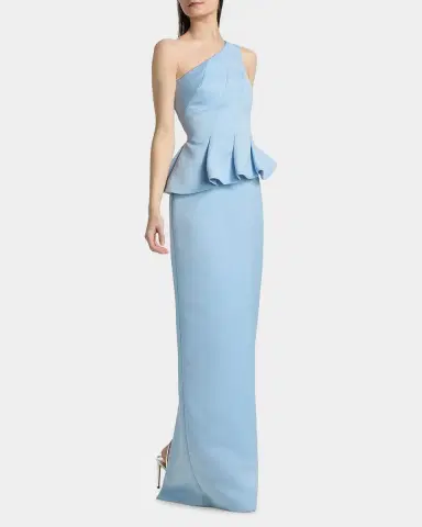 Theia Zenobia Strapless Peplum Duchess Satin Gown | Thumbnail 7 Theia Zenobia Strapless Peplum Duchess Satin Gown | Thumbnail 7
