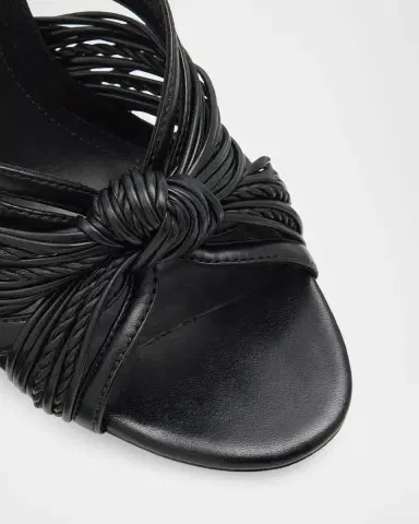 Schutz Gaya 100MM Knotted Leather Sandals | Thumbnail 2 Schutz Gaya 100MM Knotted Leather Sandals | Thumbnail 2