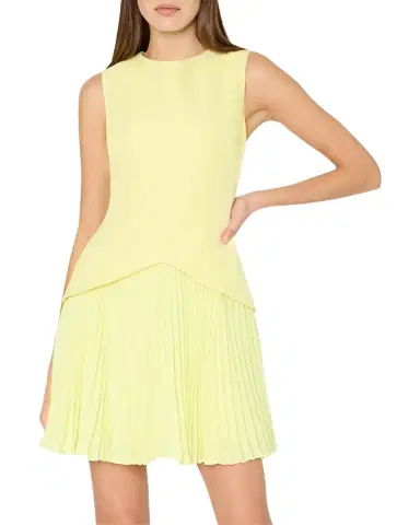 Milly Haddy Pleated Minidress | Thumbnail 1 Milly Haddy Pleated Minidress | Thumbnail 1