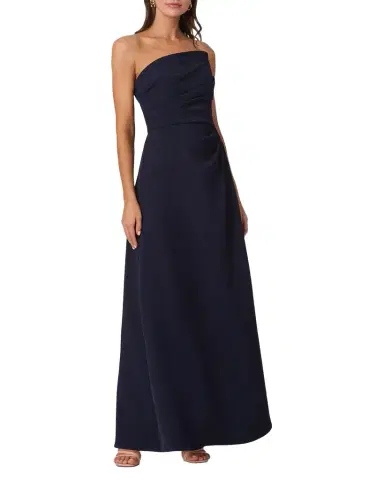 Shoshanna Dory Asymmetric Strapless Gown | Thumbnail 1 Shoshanna Dory Asymmetric Strapless Gown | Thumbnail 1