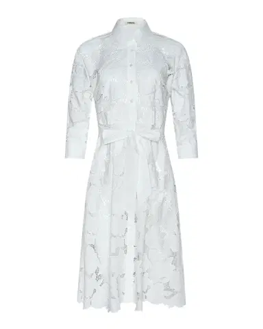 L'AGENCE May Eyelet Lace Midi Shirtdress | Thumbnail 1 L'AGENCE May Eyelet Lace Midi Shirtdress | Thumbnail 1