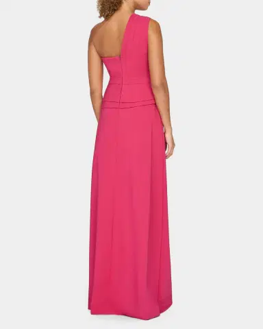 Kay Unger New York Everette One-Shoulder Walk-Thru Jumpsuit | Thumbnail 3 Kay Unger New York Everette One-Shoulder Walk-Thru Jumpsuit | Thumbnail 3