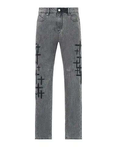 RTA Bryant Logo-Patch Skinny Jeans | Thumbnail 1 RTA Bryant Logo-Patch Skinny Jeans | Thumbnail 1