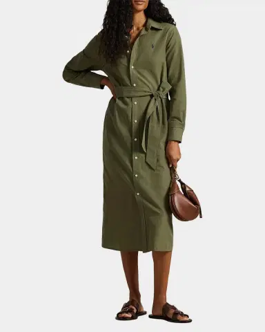 Polo Ralph Lauren Cotton-Linen Belted Shirtdress | Thumbnail 2 Polo Ralph Lauren Cotton-Linen Belted Shirtdress | Thumbnail 2