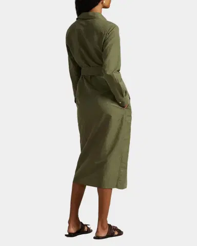 Polo Ralph Lauren Cotton-Linen Belted Shirtdress | Thumbnail 3 Polo Ralph Lauren Cotton-Linen Belted Shirtdress | Thumbnail 3