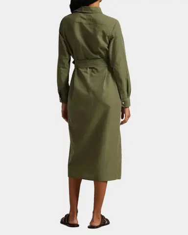 Polo Ralph Lauren Cotton-Linen Belted Shirtdress | Thumbnail 4 Polo Ralph Lauren Cotton-Linen Belted Shirtdress | Thumbnail 4