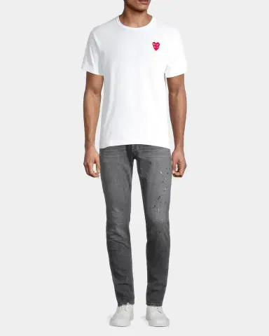 Comme des Garçons Play Double Heart T-Shirt | Thumbnail 2 Comme des Garçons Play Double Heart T-Shirt | Thumbnail 2