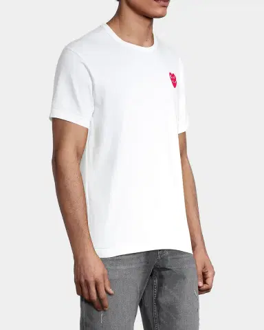 Comme des Garçons Play Double Heart T-Shirt | Thumbnail 6 Comme des Garçons Play Double Heart T-Shirt | Thumbnail 6