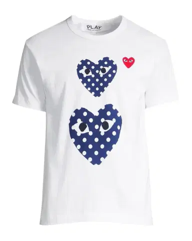 Comme des Garçons Double Polka-Dot Heart Tee | Thumbnail 1 Comme des Garçons Double Polka-Dot Heart Tee | Thumbnail 1