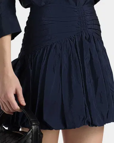Cinq à Sept Kaldi Bubble-Hem Miniskirt | Thumbnail 4 Cinq à Sept Kaldi Bubble-Hem Miniskirt | Thumbnail 4